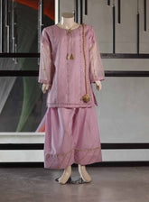 Aroob Fancy Embroidered Cotton Suits Stitched 3 Piece - ARB25G 0129 LIGHT PURPLE