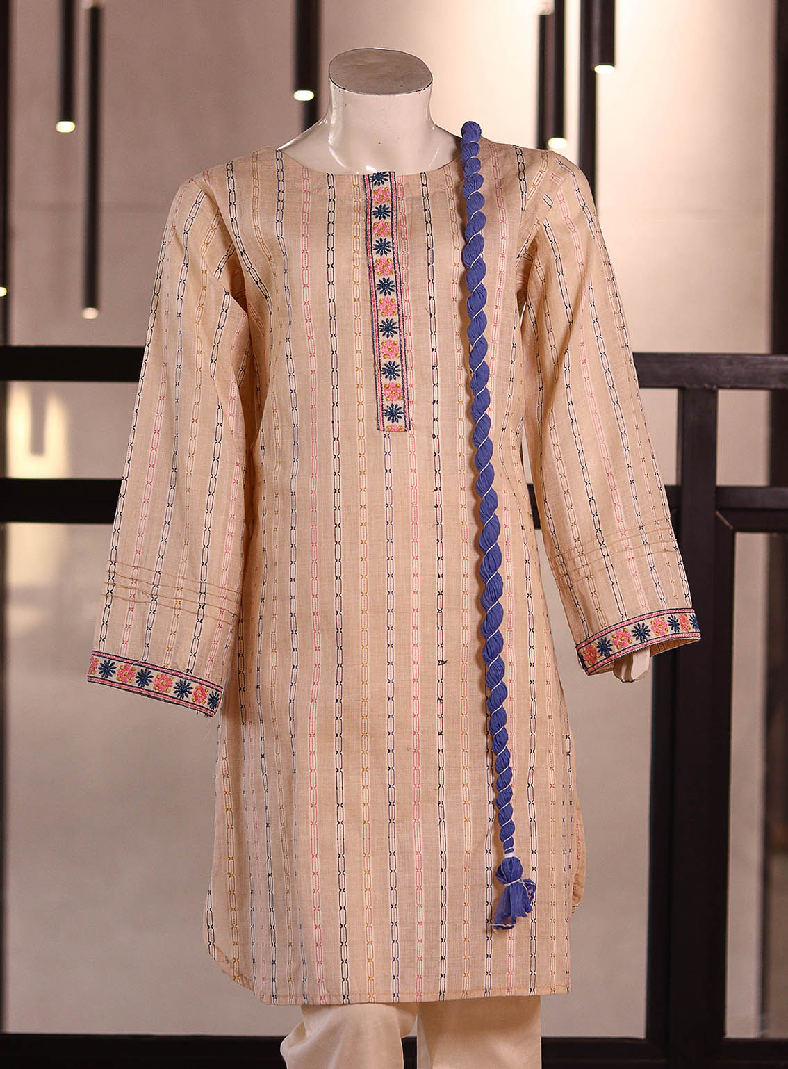 Aroob Fancy Embroidered Cotton Suits Stitched 3 Piece - ARB25G 0174 LIGHT PEACH Aroob Fancy Embroidered Cotton Suits Stitched 3 Piece - ARB25G 0174 LIGHT PEACH