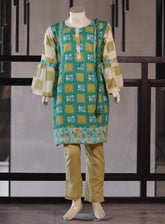 Aroob Fancy Embroidered Fabron Suits Stitched 3 Piece - ARB25G 0181 GREEN
