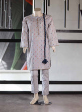 Aroob Fancy Embroidered Lawn Suits Stitched 3 Piece - ARB25G 0106 LIGHT GREY