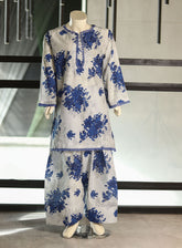 Aroob Fancy Embroidered Lawn Suits Stithed 2 Piece - ARB25G 161 BLUE