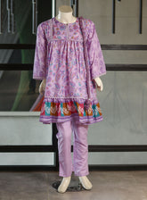 Aroob Fancy Embroidered Lawn Suits Stithed 3 Piece - ARB25G 159 PURPLE