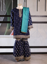 Aroob Fancy Embroidered Organza Suits Stitched 3 Piece - ARB24G 57
