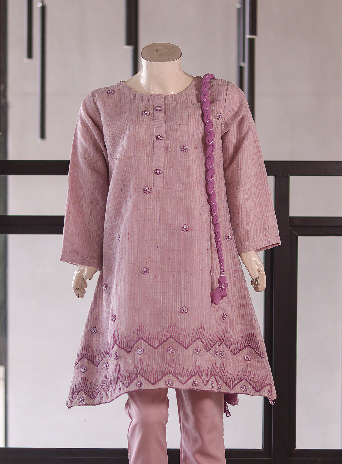 Aroob Embroidered Cotton Stitched 3 Piece Suit For Girls ARB26G D-0299-LC Aroob Embroidered Cotton Stitched 3 Piece Suit For Girls ARB26G D-0299-LC