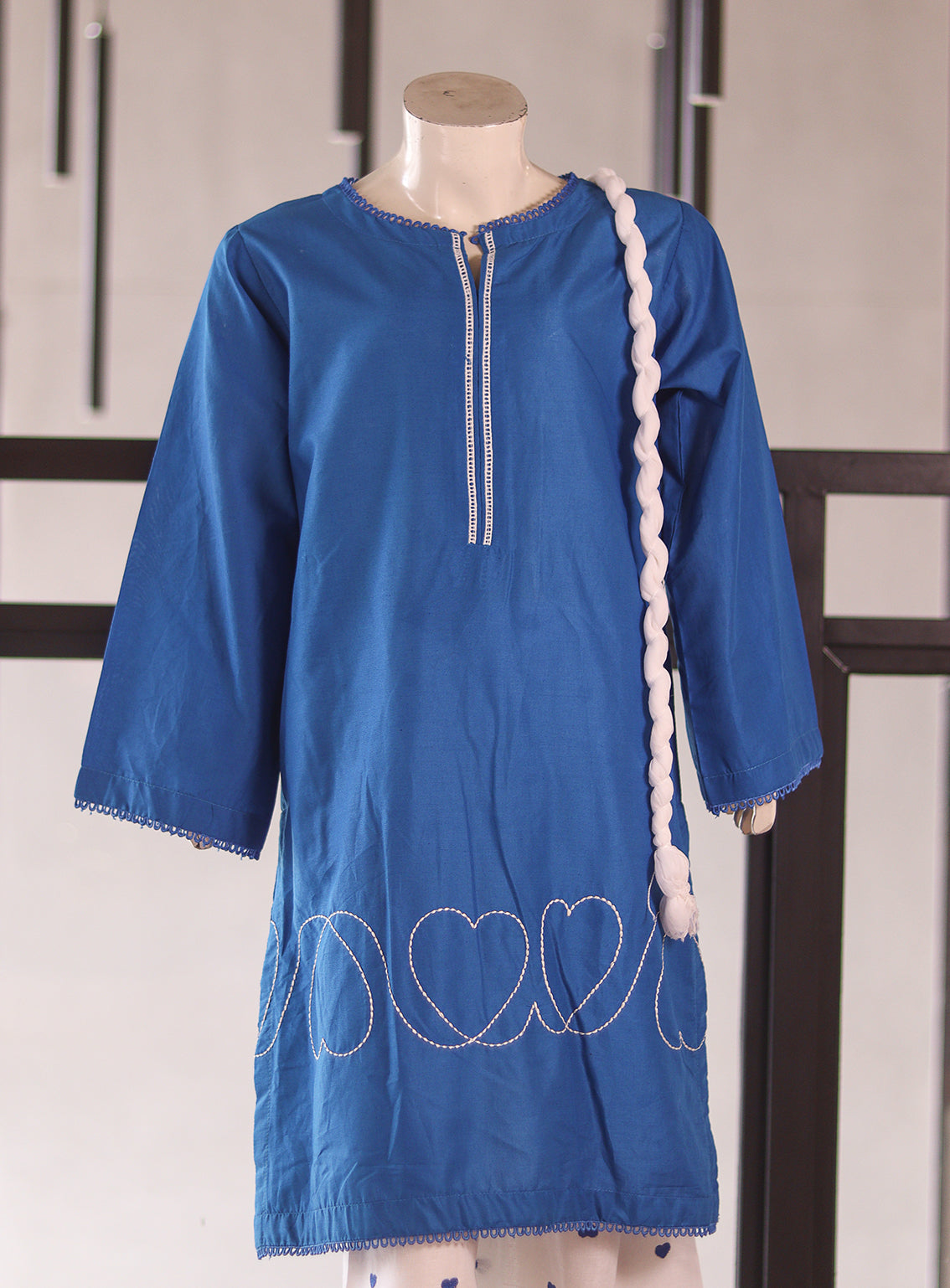 Aroob Embroidered Lawn Stitched 3 Piece Suit For Girls ARB26G D-0278-BL Aroob Embroidered Lawn Stitched 3 Piece Suit For Girls ARB26G D-0278-BL