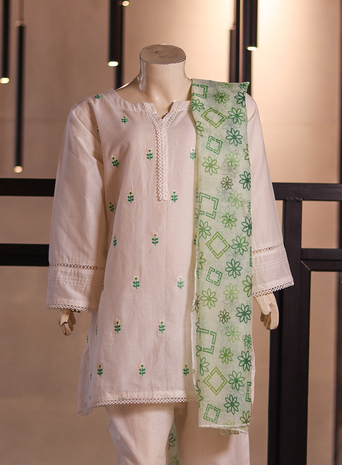 Aroob Embroidered Lawn Stitched 3 Piece Suit For Girls ARB26G D-0319 Aroob Embroidered Lawn Stitched 3 Piece Suit For Girls ARB26G D-0319