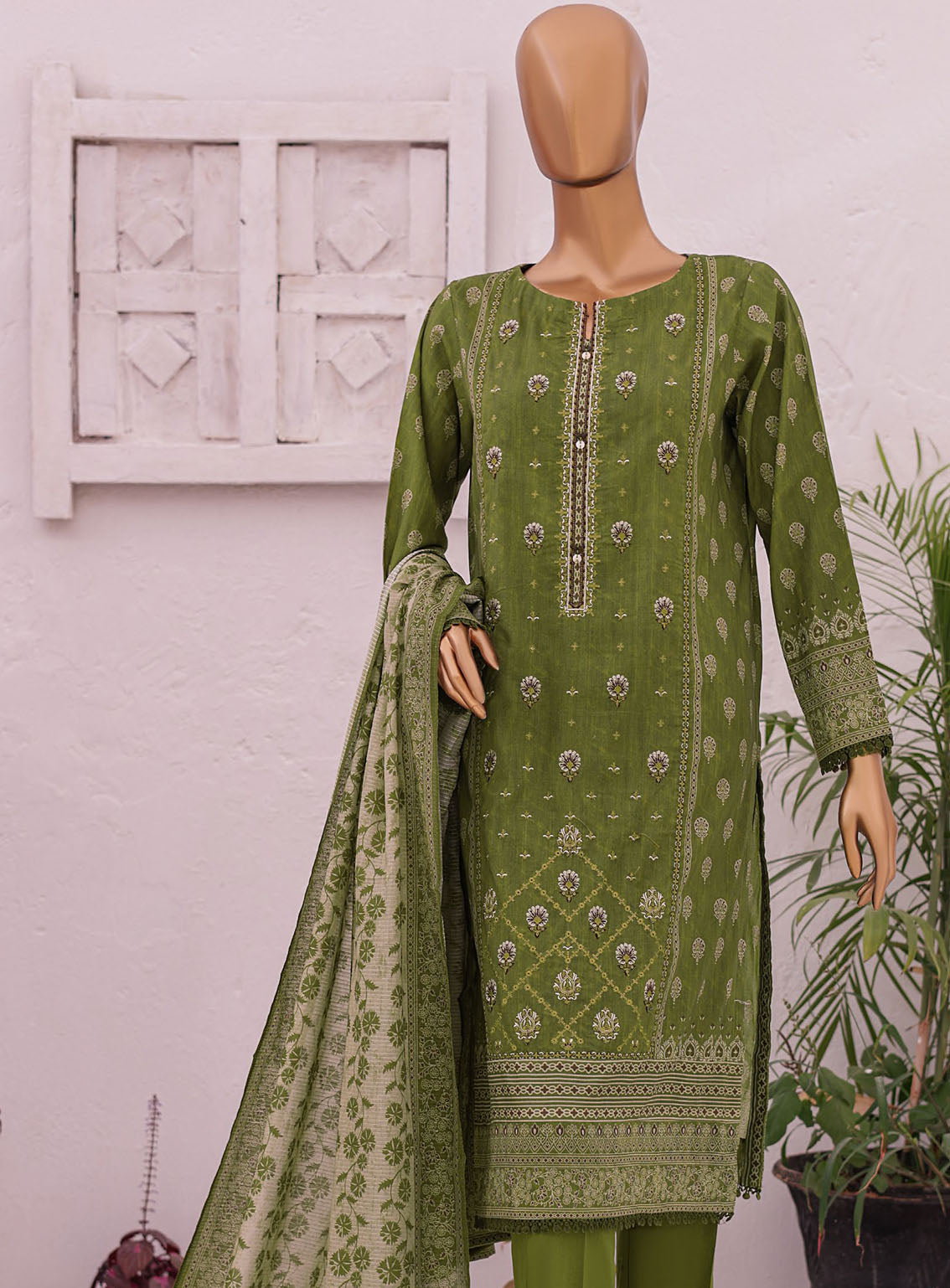 Asasa By HZ Textile Embroidered Lawn Suits Unstitched 3 Piece - HZ24AEL 44 Asasa By HZ Textile Embroidered Lawn Suits Unstitched 3 Piece - HZ24AEL 44