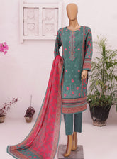 Asasa By HZ Textile Embroidered Lawn Suits Unstitched 3 Piece - HZ24AEL 45
