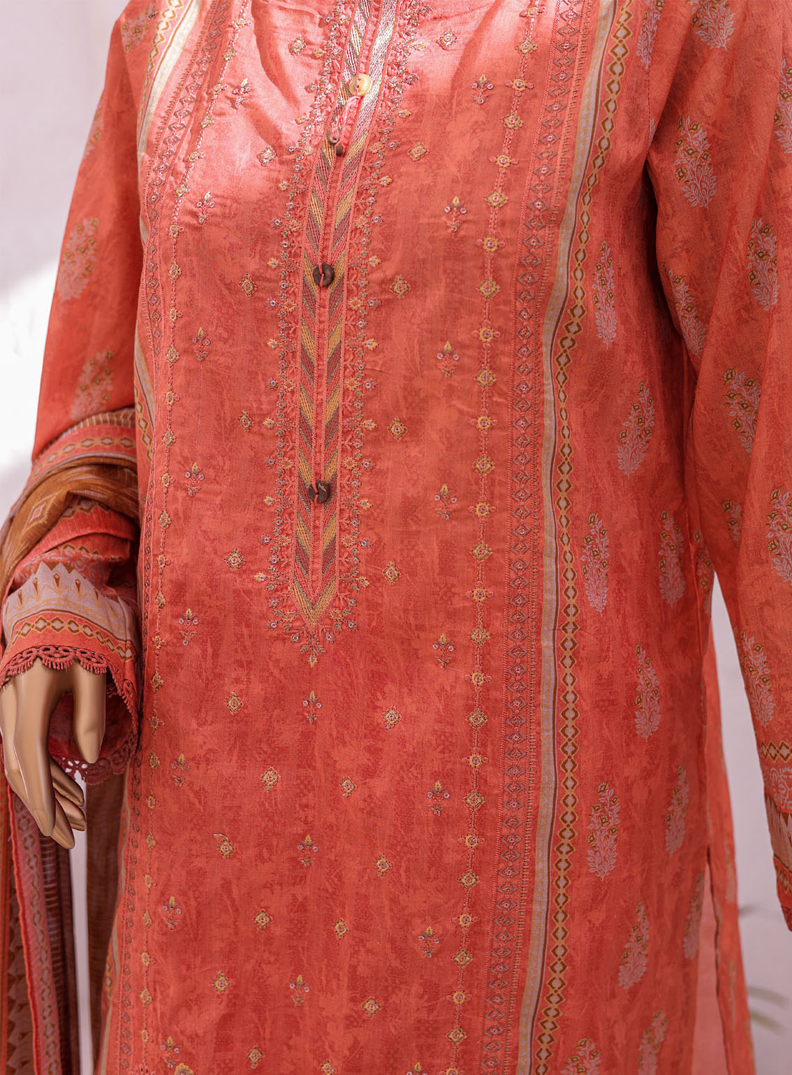 Asasa By HZ Textile Embroidered Lawn Suits Unstitched 3 Piece - HZ24AEL 51 Asasa By HZ Textile Embroidered Lawn Suits Unstitched 3 Piece - HZ24AEL 51