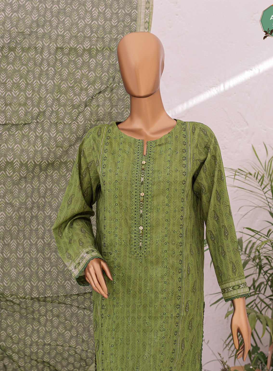 Asasa By HZ Textile Embroidered Lawn Suits Unstitched 3 Piece - HZ24AEL 53 Asasa By HZ Textile Embroidered Lawn Suits Unstitched 3 Piece - HZ24AEL 53