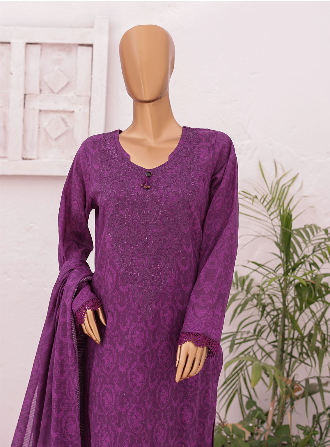 Asasa By HZ Textile Embroidered Lawn Suits Unstitched 3 Piece - HZ24AEL 61 Asasa By HZ Textile Embroidered Lawn Suits Unstitched 3 Piece - HZ24AEL 61