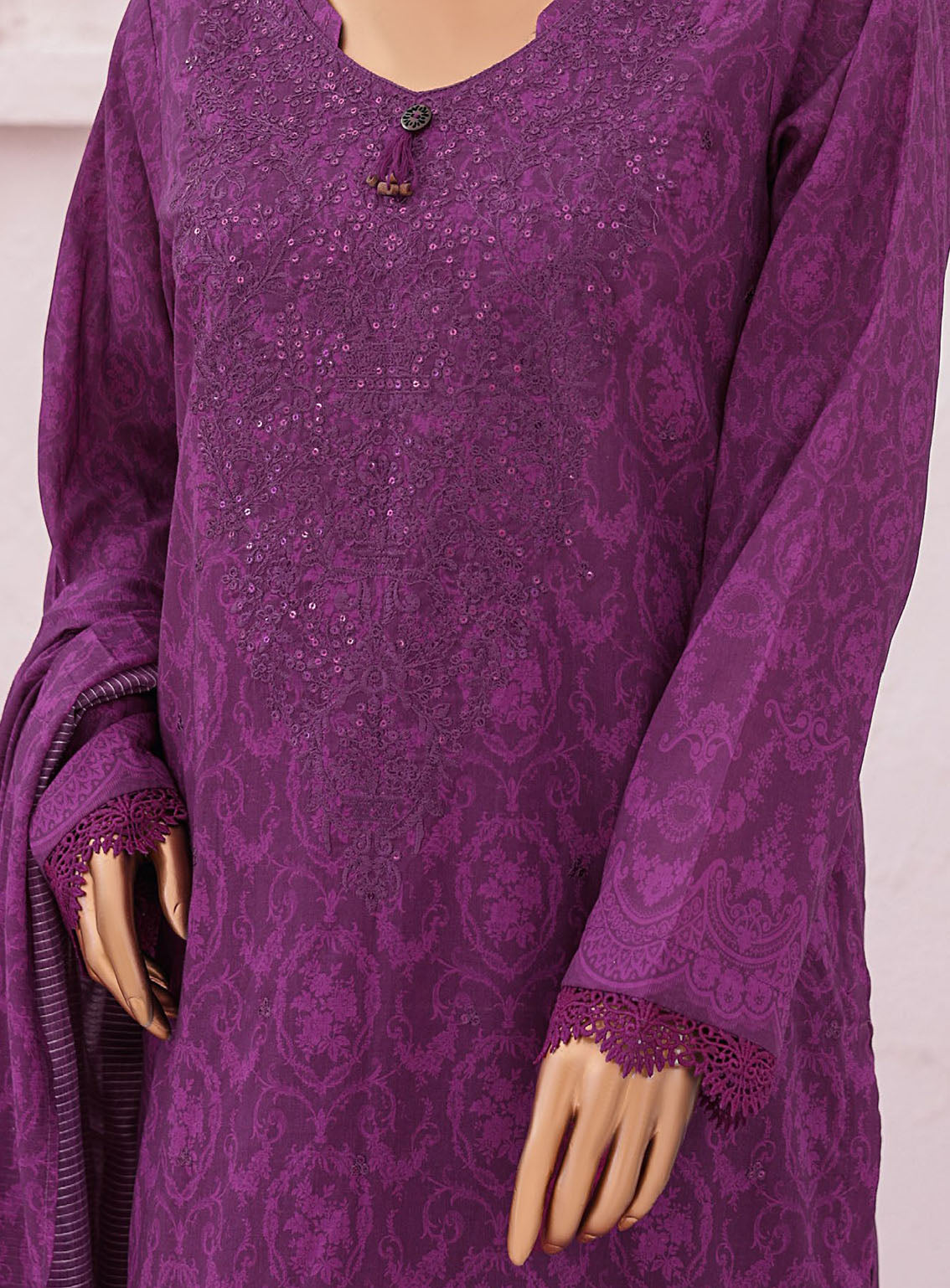 Asasa By HZ Textile Embroidered Lawn Suits Unstitched 3 Piece - HZ24AEL 61 Asasa By HZ Textile Embroidered Lawn Suits Unstitched 3 Piece - HZ24AEL 61