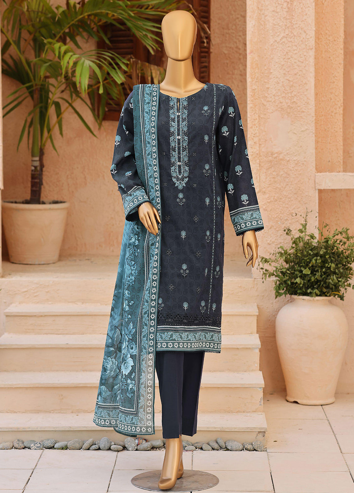 Asasa By HZ Textile Digital Printed Embroidered Lawn 3 Piece Unstitched Suit HZ26ADPE D-AEC-1291 Asasa By HZ Textile Digital Printed Embroidered Lawn 3 Piece Unstitched Suit HZ26ADPE D-AEC-1291