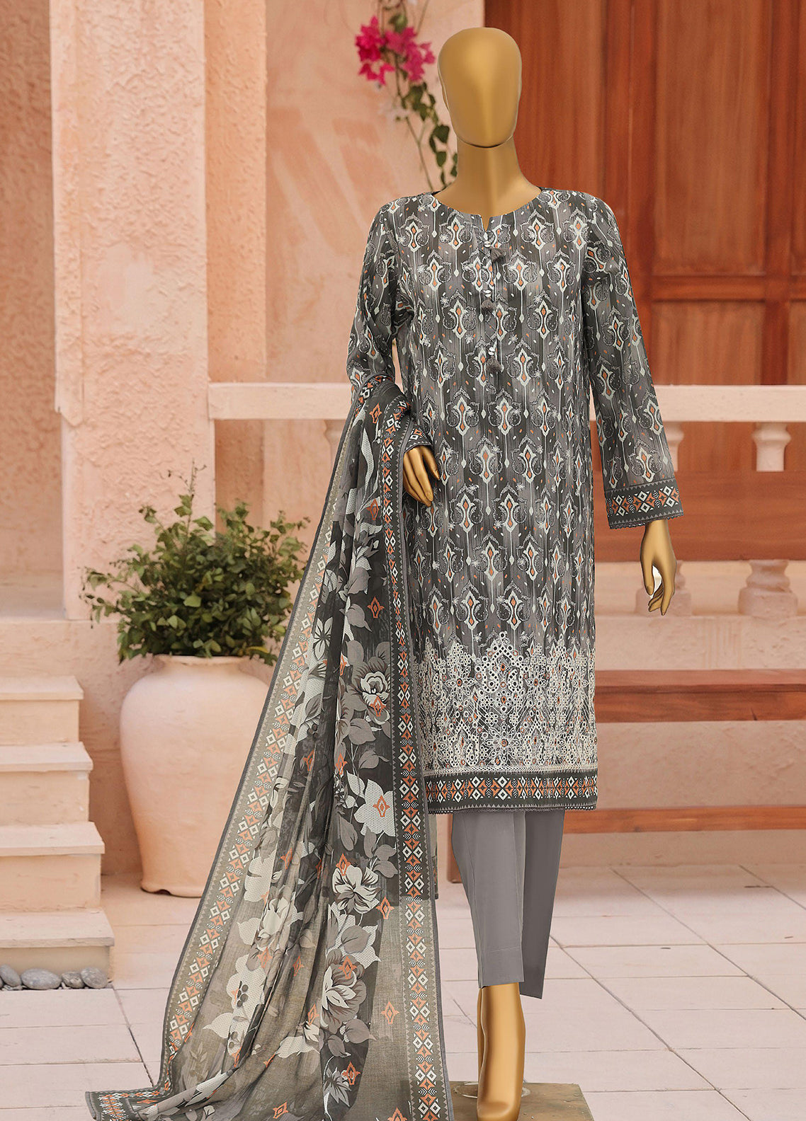 Asasa By HZ Textile Digital Printed Embroidered Lawn 3 Piece Unstitched Suit HZ26ADPE D-AEC-1293 Asasa By HZ Textile Digital Printed Embroidered Lawn 3 Piece Unstitched Suit HZ26ADPE D-AEC-1293