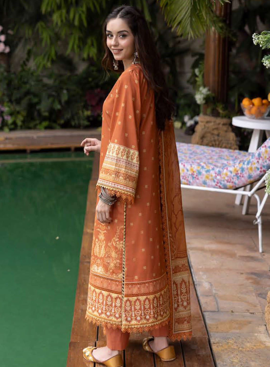 Asim Jofa Printed Lawn Suits Unstitched 3 Piece - AJ24BP AJGB-02 Asim Jofa Printed Lawn Suits Unstitched 3 Piece - AJ24BP AJGB-02