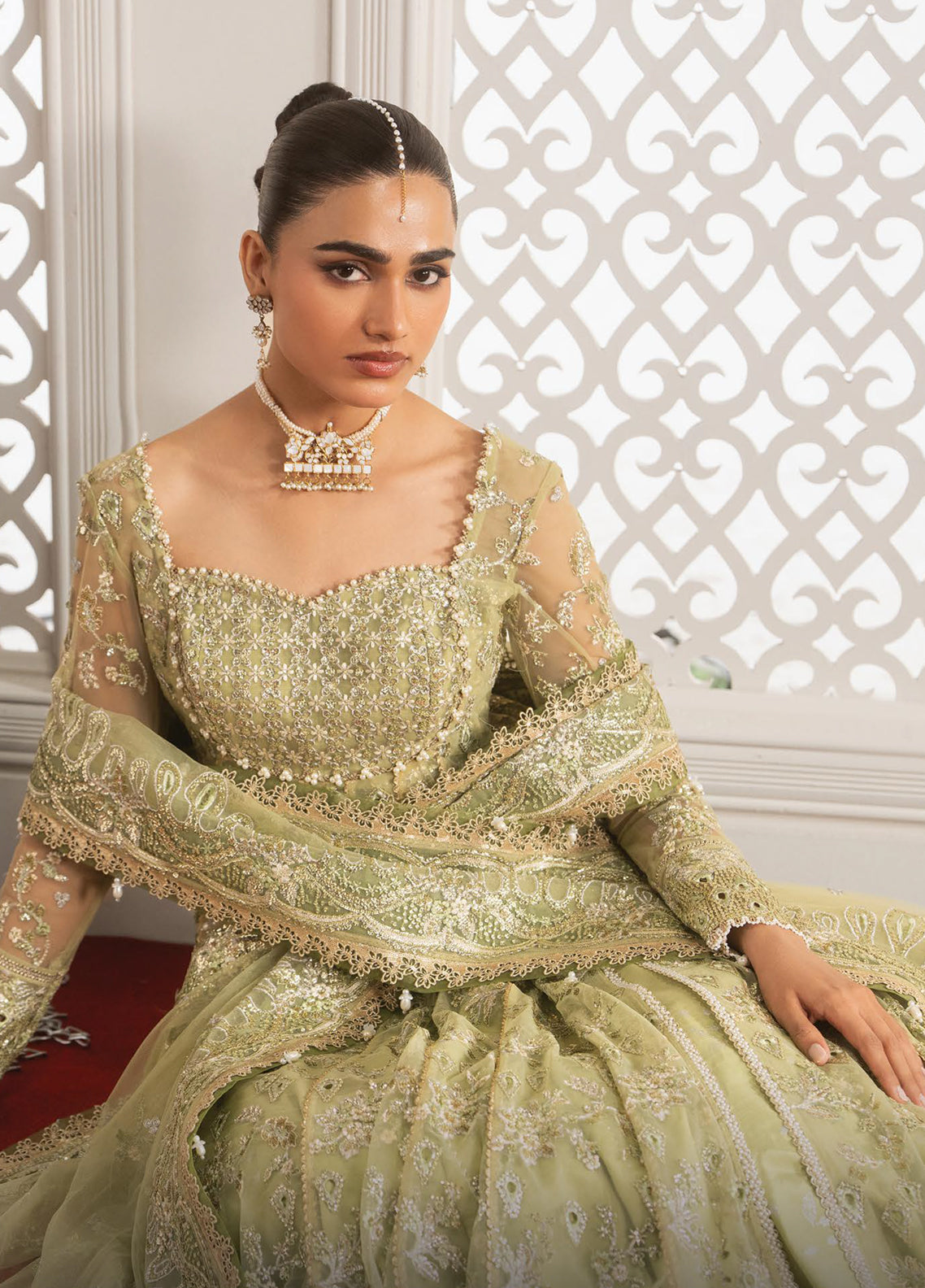Aure By Afrozeh Formals Embroidered Net 3 Piece Unstitched Suit AF26AF D-1234 THEODORA Aure By Afrozeh Formals Embroidered Net 3 Piece Unstitched Suit AF26AF D-1234 THEODORA