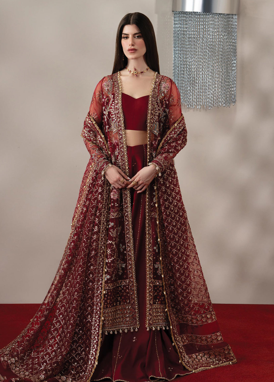 Aure By Afrozeh Formals Embroidered Organza 3 Piece Unstitched Suit AF26AF D-1237 FLORENTINE Aure By Afrozeh Formals Embroidered Organza 3 Piece Unstitched Suit AF26AF D-1237 FLORENTINE