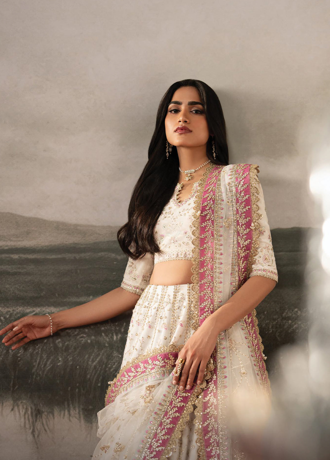 Aure By Afrozeh Formals Embroidered Velvet 3 Piece Unstitched Suit AF26AF D-1230 PARURE Aure By Afrozeh Formals Embroidered Velvet 3 Piece Unstitched Suit AF26AF D-1230 PARURE