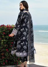Aurea by Farasha Embroidered Lawn Suits Unstitched 3 Piece - FSH25AEL 05 SABLE DUSK