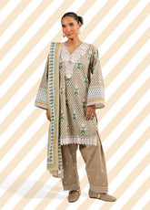 Autumn Parade By Gul Ahmed Embroidered Cotton 3 Piece Unstitched Suit GA26APMS D-DN-62072