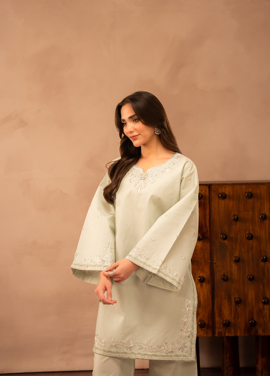 Ayaane By Amani Pret Printed Lawn 2 Piece Stitched Shirt Trouser AP26AP D-AY-1097 MAHAYEE Pista Green - Detail Ayaane By Amani Pret Printed Lawn 2 Piece Stitched Shirt Trouser AP26AP D-AY-1097 MAHAYEE Pista Green - Detail