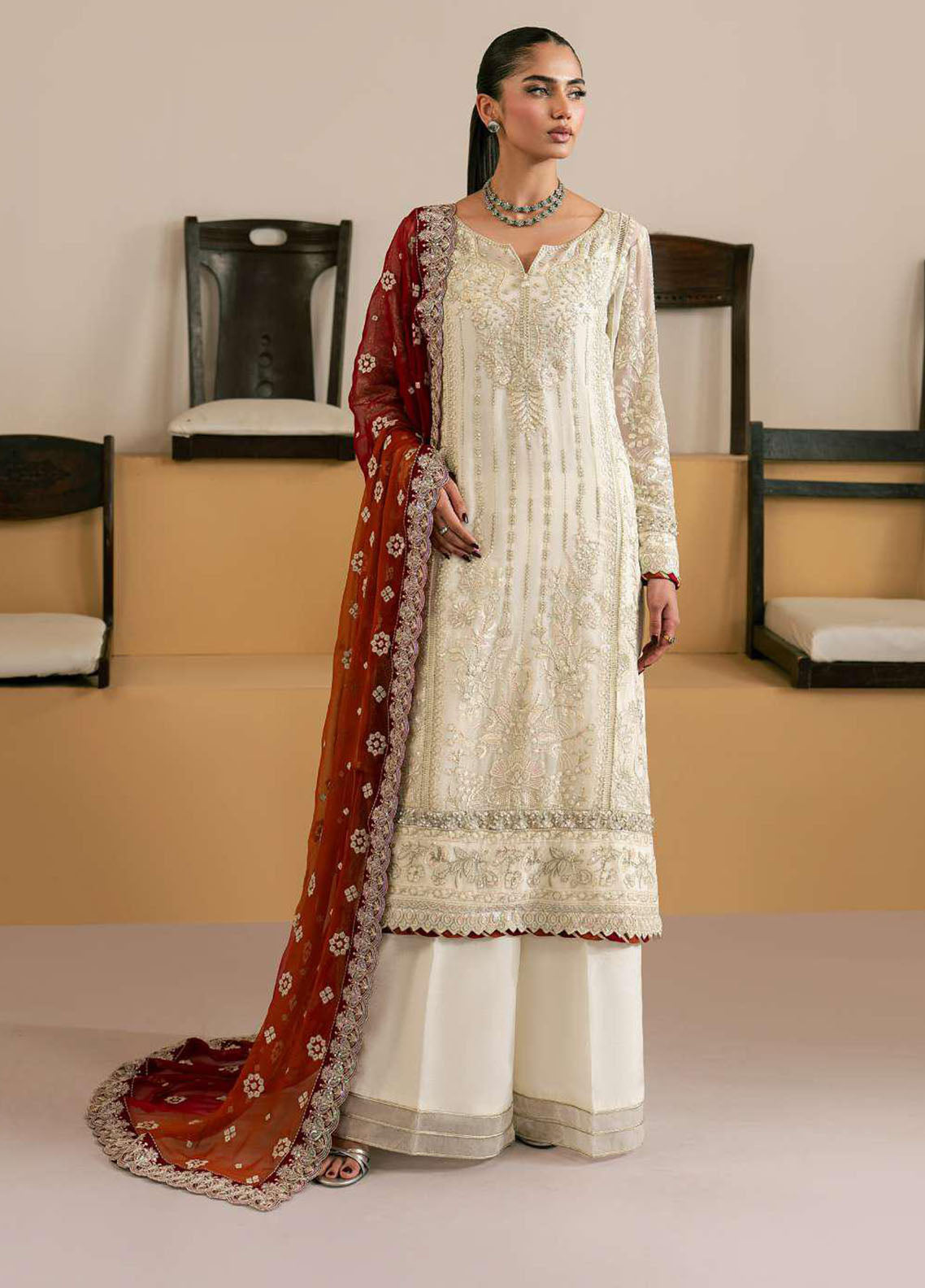 Ayla By Gulaal Embroidered Chiffon 3 Piece Unstitched Suit GL26ALC D-36 IYLA Ayla By Gulaal Embroidered Chiffon 3 Piece Unstitched Suit GL26ALC D-36 IYLA