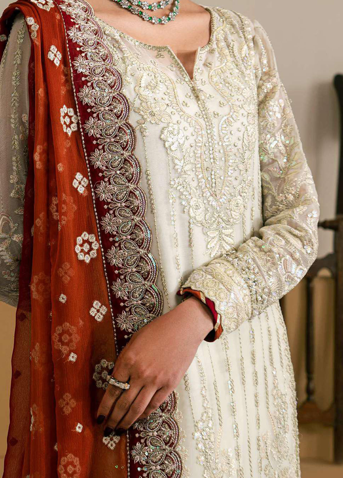 Ayla By Gulaal Embroidered Chiffon 3 Piece Unstitched Suit GL26ALC D-36 IYLA Ayla By Gulaal Embroidered Chiffon 3 Piece Unstitched Suit GL26ALC D-36 IYLA
