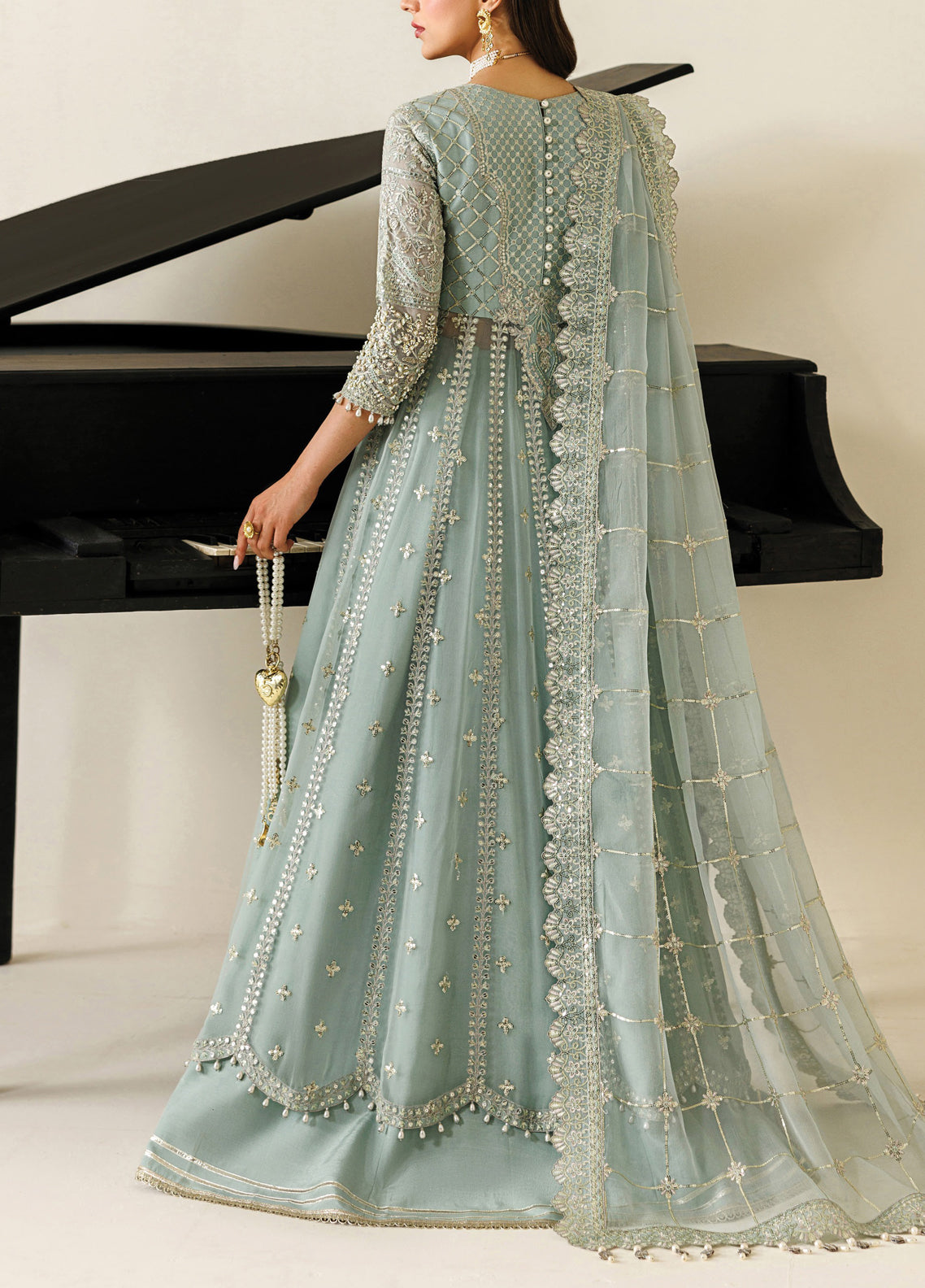 Aymal By Alizeh Fashion Handcrafted Bamber Chiffon 3 Piece Unstitched Suit AF26AHBC D-AF-BHM-4070 SINOOR Aymal By Alizeh Fashion Handcrafted Bamber Chiffon 3 Piece Unstitched Suit AF26AHBC D-AF-BHM-4070 SINOOR