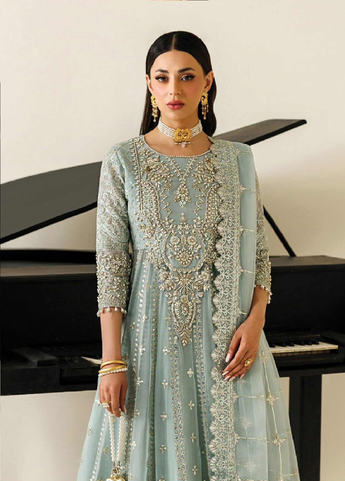 Aymal By Alizeh Fashion Handcrafted Bamber Chiffon 3 Piece Unstitched Suit AF26AHBC D-AF-BHM-4070 SINOOR Aymal By Alizeh Fashion Handcrafted Bamber Chiffon 3 Piece Unstitched Suit AF26AHBC D-AF-BHM-4070 SINOOR