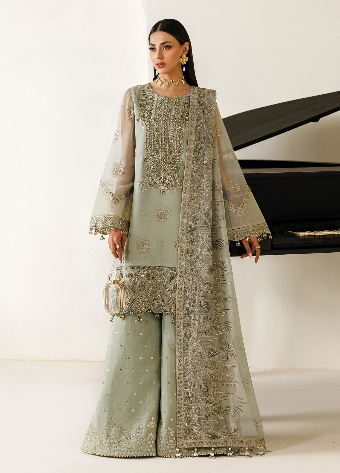 Aymal By Alizeh Fashion Handcrafted Bamber Chiffon 3 Piece Unstitched Suit AF26AHBC D-AF-BHM-4072 JAVI Aymal By Alizeh Fashion Handcrafted Bamber Chiffon 3 Piece Unstitched Suit AF26AHBC D-AF-BHM-4072 JAVI