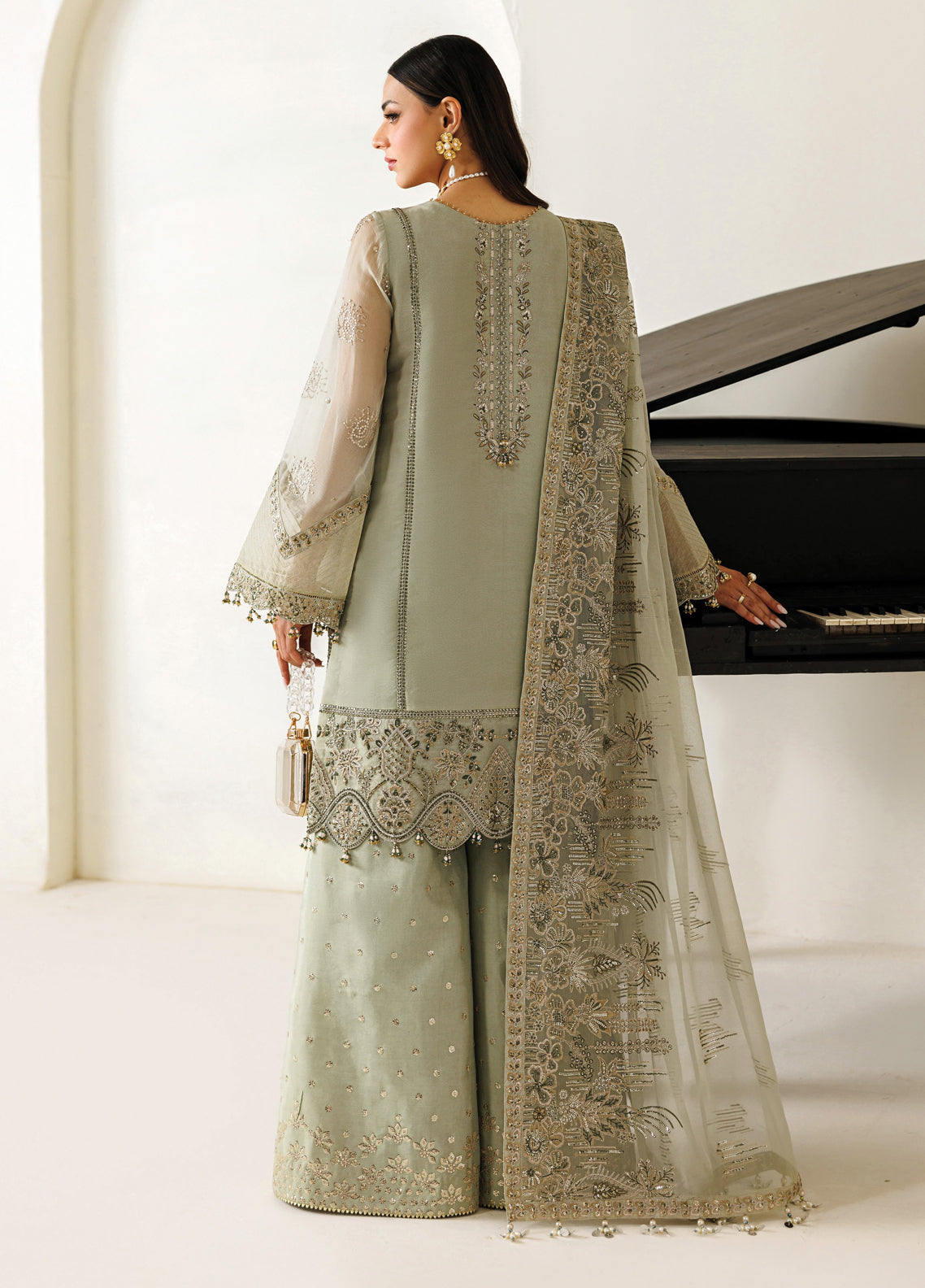 Aymal By Alizeh Fashion Handcrafted Bamber Chiffon 3 Piece Unstitched Suit AF26AHBC D-AF-BHM-4072 JAVI Aymal By Alizeh Fashion Handcrafted Bamber Chiffon 3 Piece Unstitched Suit AF26AHBC D-AF-BHM-4072 JAVI