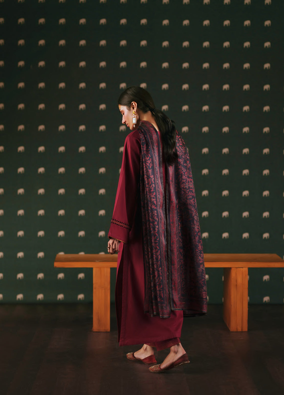 Azzurra By Casual Lite Solid Cotton Lawn 3 Piece Stitched Suit CL26ASVC D-01 ROSSO VELATO Azzurra By Casual Lite Solid Cotton Lawn 3 Piece Stitched Suit CL26ASVC D-01 ROSSO VELATO