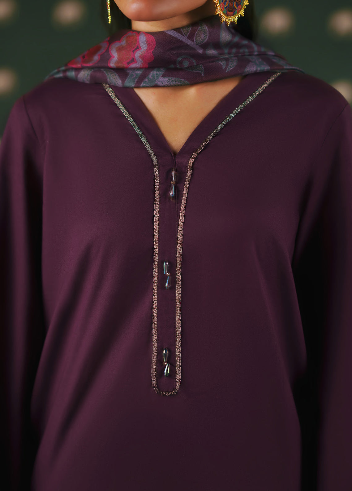 Azzurra By Casual Lite Solid Cotton Lawn 3 Piece Stitched Suit CL26ASVC D-07 OBSCURA Azzurra By Casual Lite Solid Cotton Lawn 3 Piece Stitched Suit CL26ASVC D-07 OBSCURA