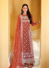 Bachelorette Chronicles By Mushq Embroidered Chiffon 3 Piece Unstitched Suit MQ26BCC D-03 ROSE ROMANCE