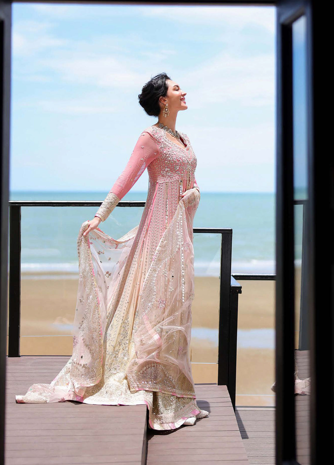 Bachelorette Chronicles By Mushq Embroidered Chiffon 3 Piece Unstitched Suit MQ26BCC D-10 LAST FLING Bachelorette Chronicles By Mushq Embroidered Chiffon 3 Piece Unstitched Suit MQ26BCC D-10 LAST FLING