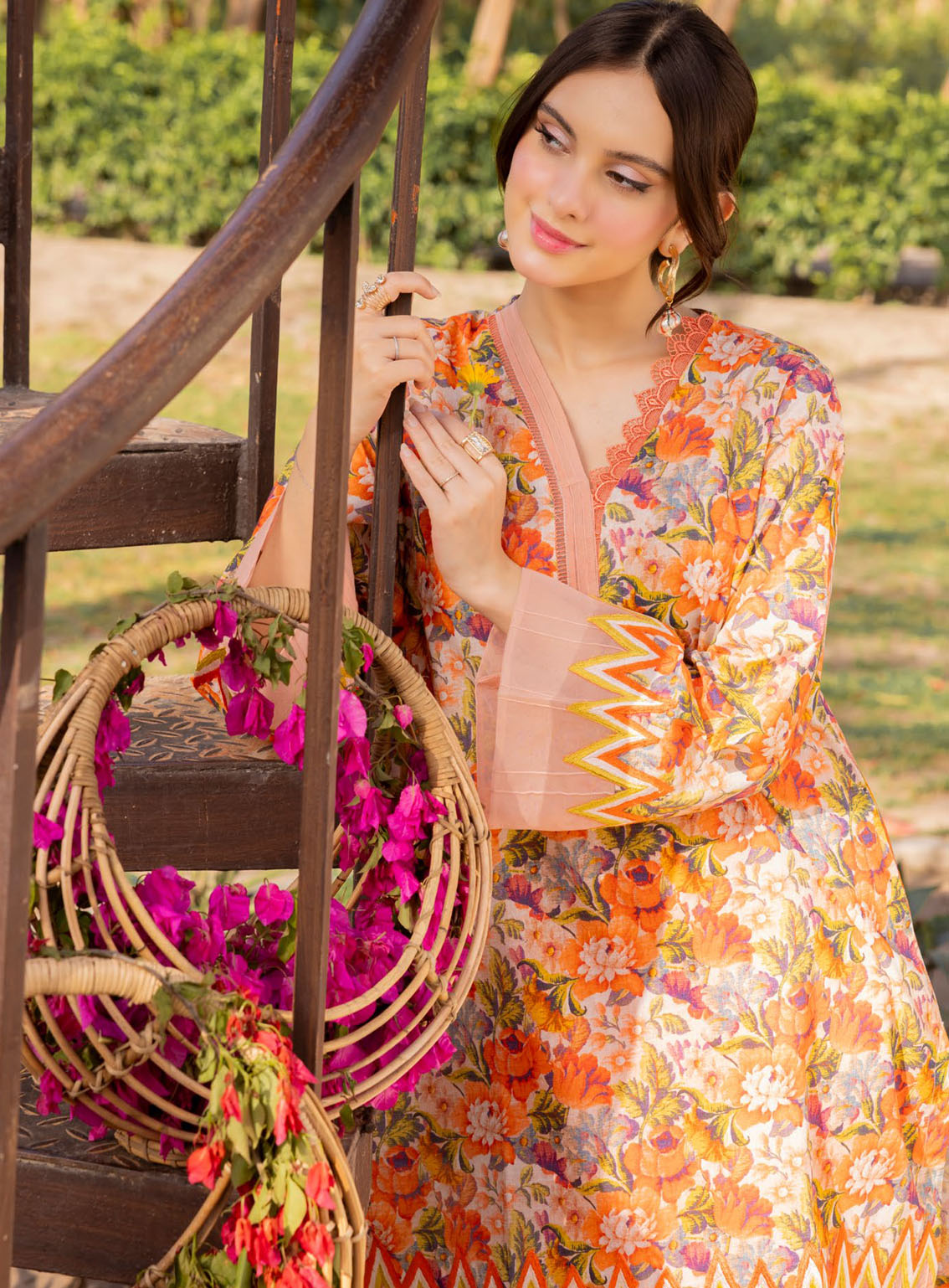 Bage-e-Gul By Gul Ahmed Printed Lawn Unstitched Kurti - GA24BG SL-42064 Bage-e-Gul By Gul Ahmed Printed Lawn Unstitched Kurti - GA24BG SL-42064