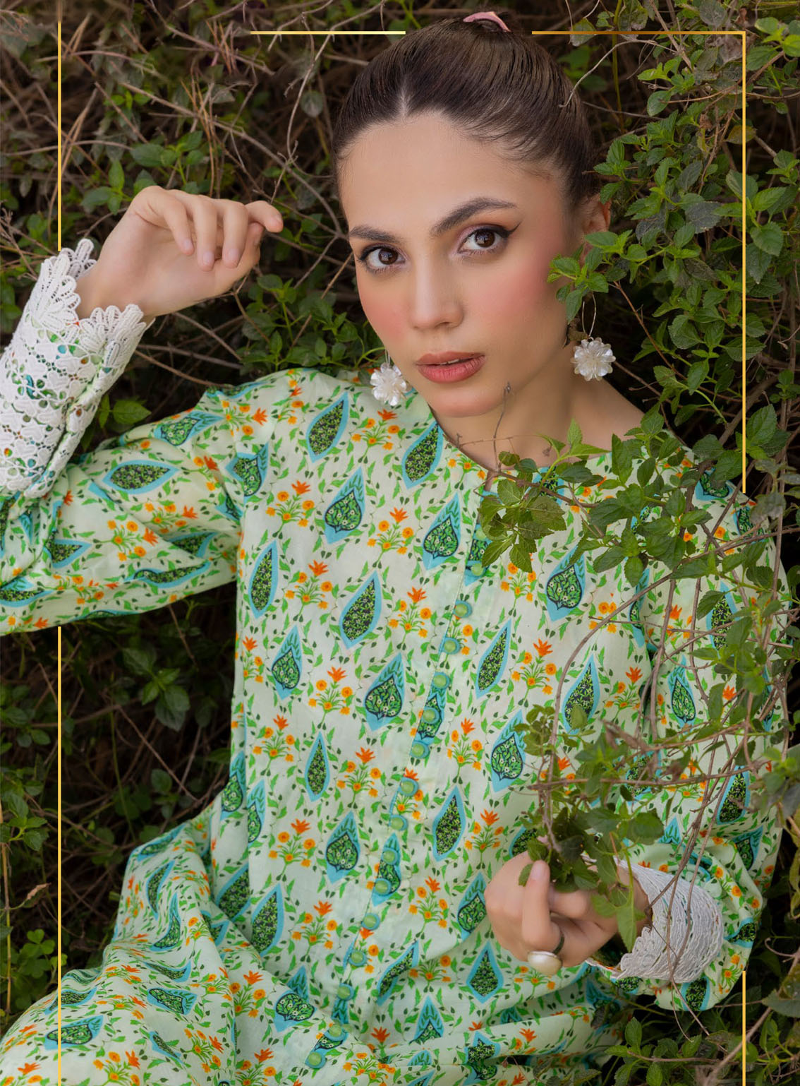 Bage-e-Gul By Gul Ahmed Printed Lawn Unstitched Kurti - GA24BG SL-42111 Bage-e-Gul By Gul Ahmed Printed Lawn Unstitched Kurti - GA24BG SL-42111