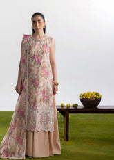 Bagheecha By Gul Ahmed Embroidered Lawn 3 Piece Unstitched Suit GA26BS D-CL-62453