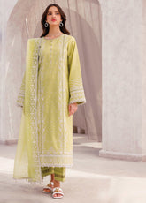 Bahar by Farasha Embroidered Lawn Suits Unstitched 3 Piece - FSH25B 10 EMBER GLOW