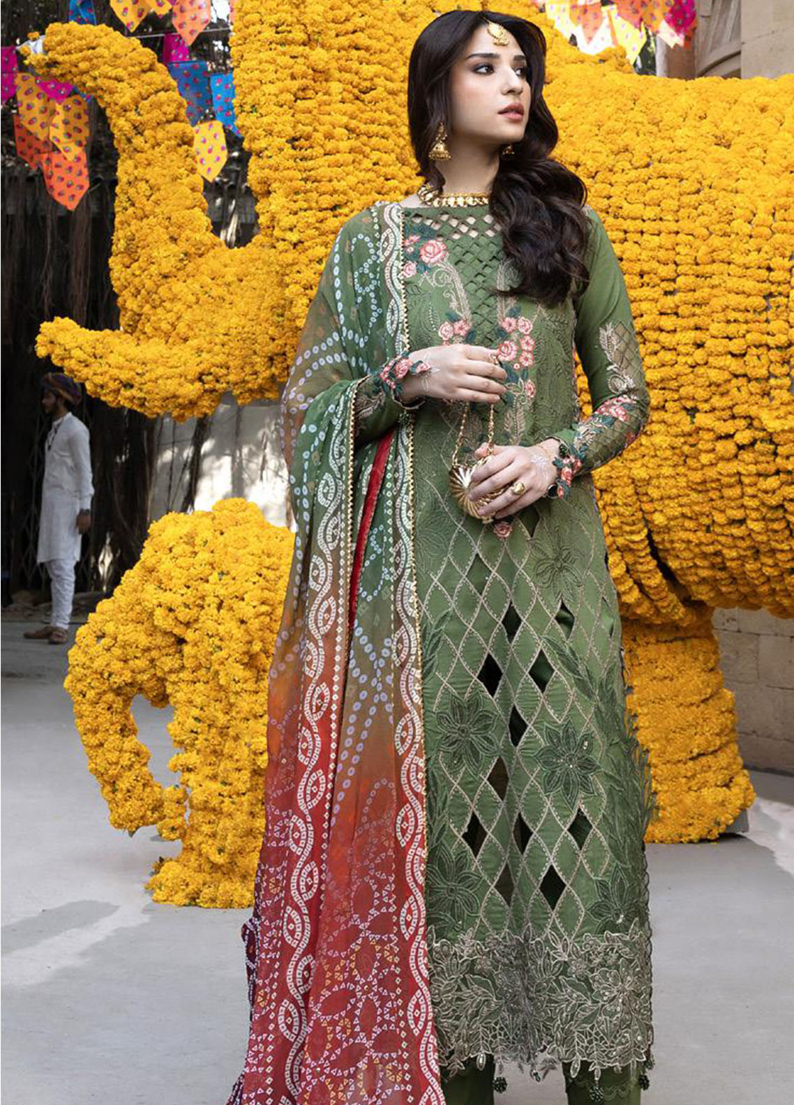 Bandhani By Al Zohaib Chikankari Lawn Suits Unstitched 3 Piece - AZ26BCL BTJ-26-01 Bandhani By Al Zohaib Chikankari Lawn Suits Unstitched 3 Piece - AZ26BCL BTJ-26-01
