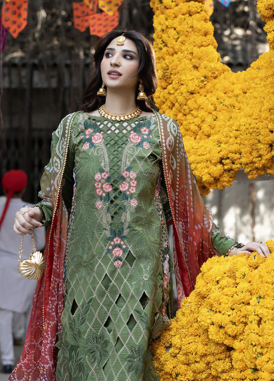 Bandhani By Al Zohaib Chikankari Lawn Suits Unstitched 3 Piece - AZ26BCL BTJ-26-01 Bandhani By Al Zohaib Chikankari Lawn Suits Unstitched 3 Piece - AZ26BCL BTJ-26-01