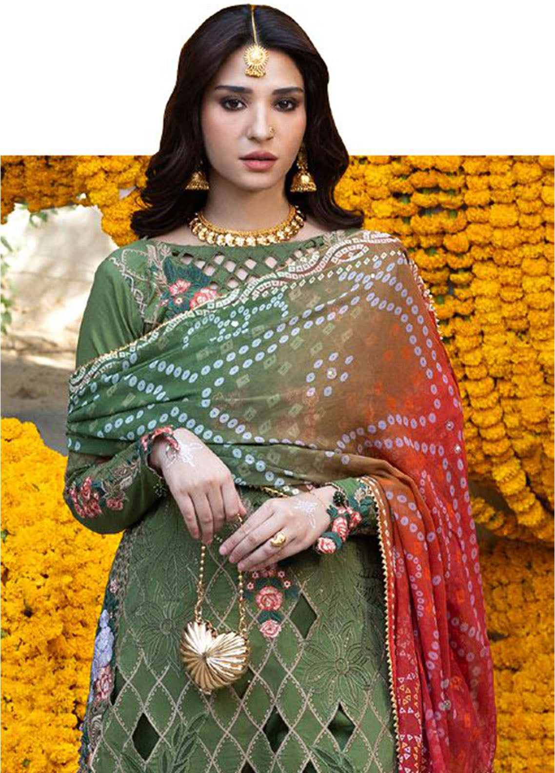Bandhani By Al Zohaib Chikankari Lawn Suits Unstitched 3 Piece - AZ26BCL BTJ-26-01 Bandhani By Al Zohaib Chikankari Lawn Suits Unstitched 3 Piece - AZ26BCL BTJ-26-01