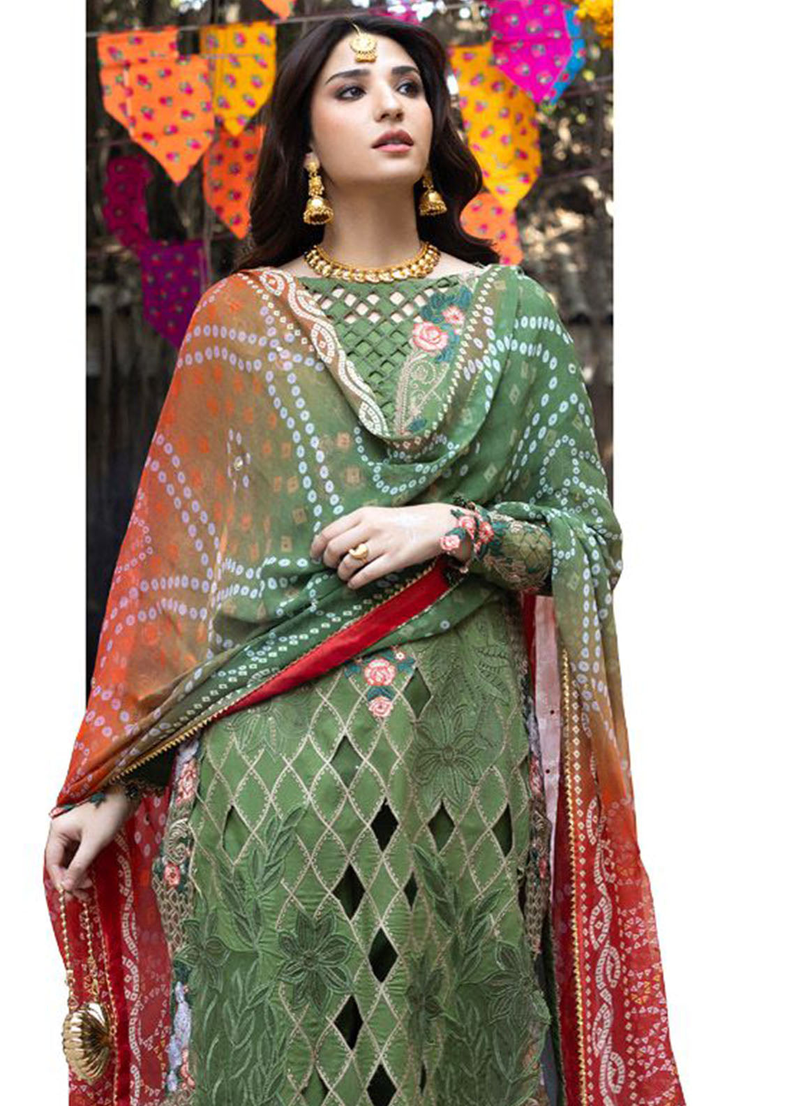Bandhani By Al Zohaib Chikankari Lawn Suits Unstitched 3 Piece - AZ26BCL BTJ-26-01 Bandhani By Al Zohaib Chikankari Lawn Suits Unstitched 3 Piece - AZ26BCL BTJ-26-01