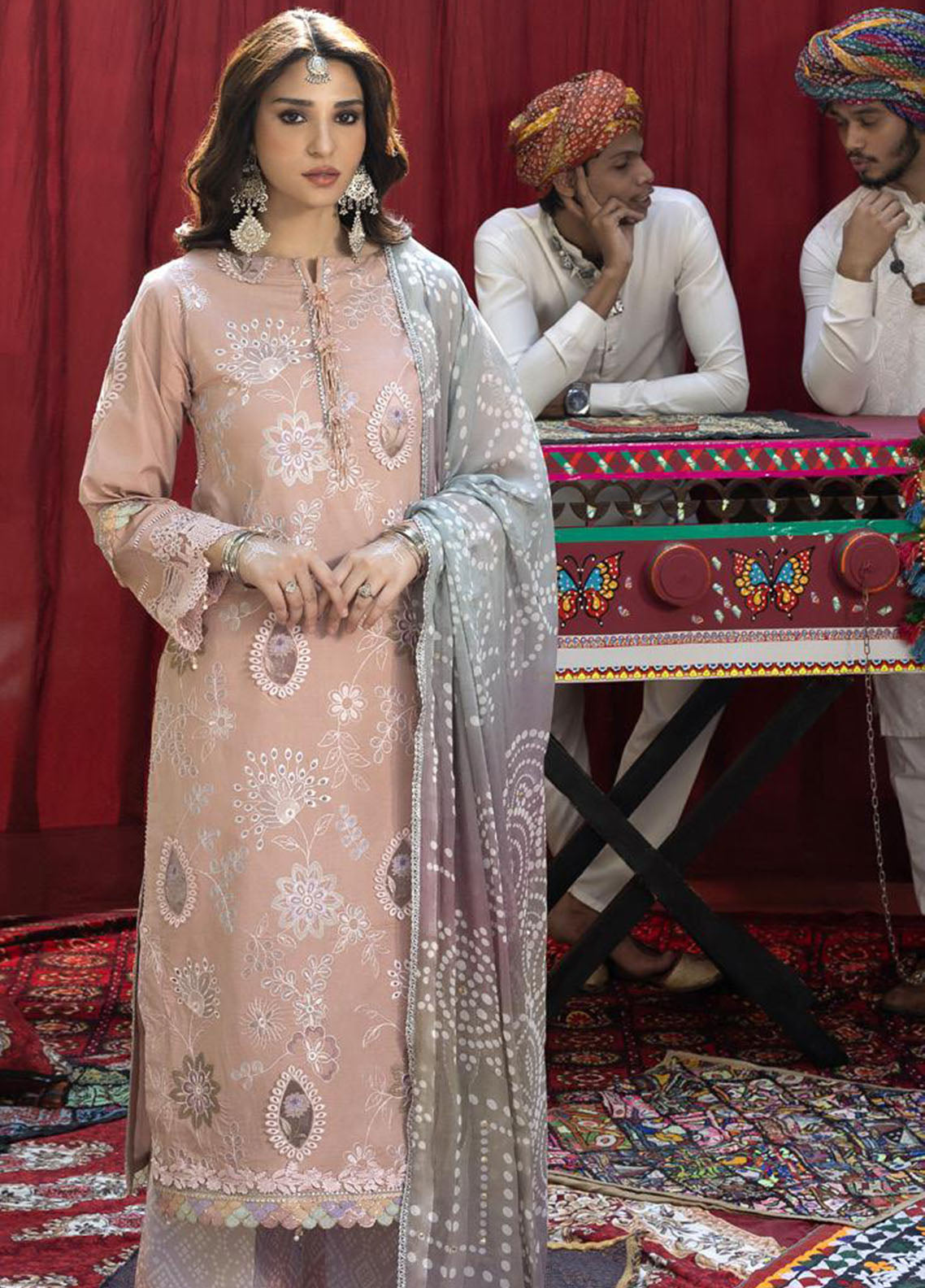 Bandhani By Al Zohaib Chikankari Lawn Suits Unstitched 3 Piece - AZ26BCL BTJ-26-02 Bandhani By Al Zohaib Chikankari Lawn Suits Unstitched 3 Piece - AZ26BCL BTJ-26-02