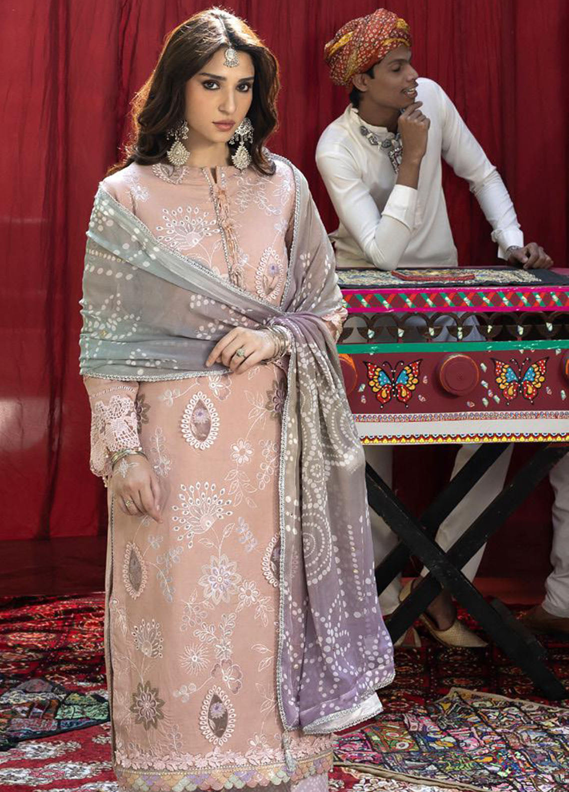 Bandhani By Al Zohaib Chikankari Lawn Suits Unstitched 3 Piece - AZ26BCL BTJ-26-02 Bandhani By Al Zohaib Chikankari Lawn Suits Unstitched 3 Piece - AZ26BCL BTJ-26-02