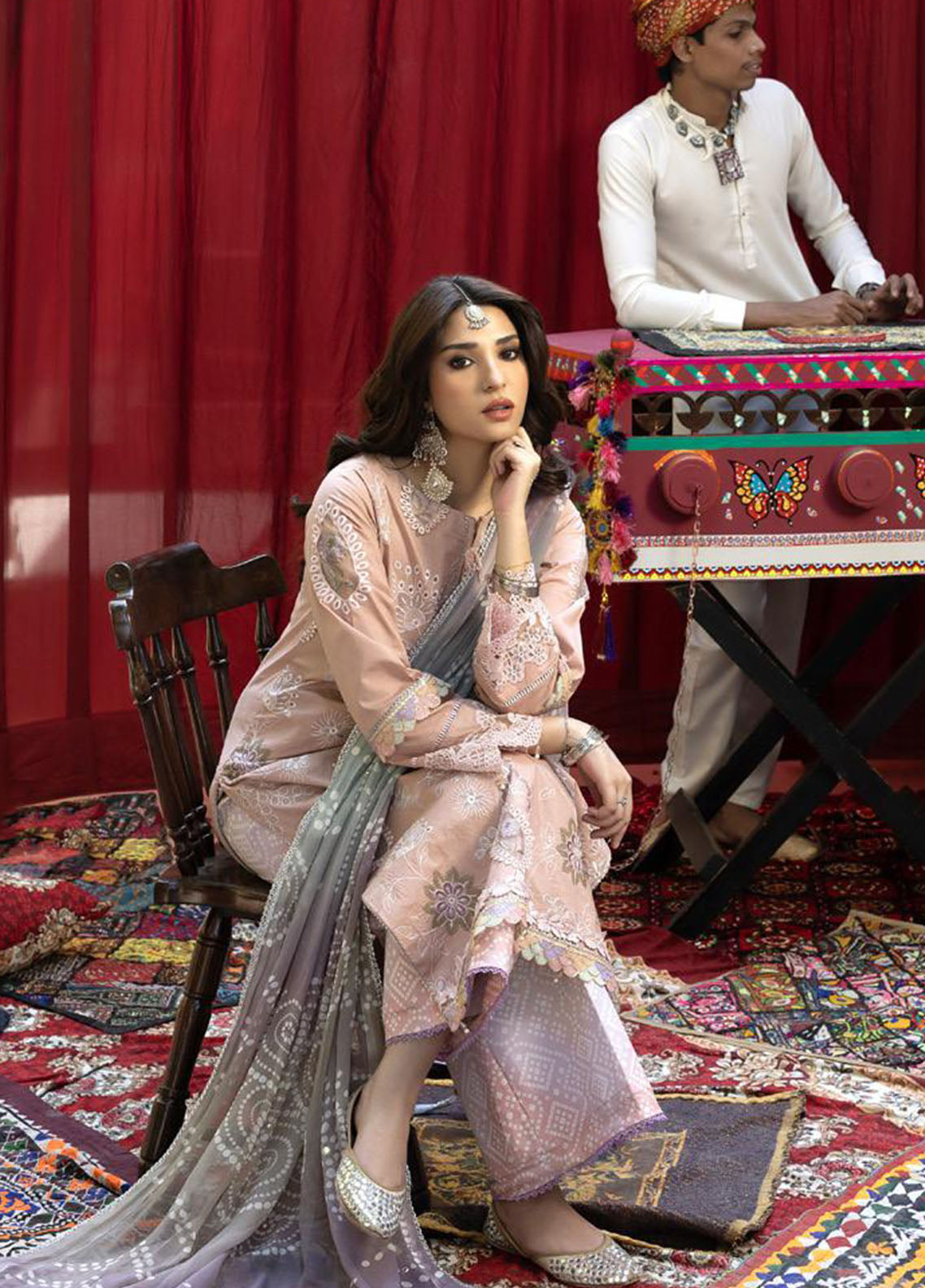 Bandhani By Al Zohaib Chikankari Lawn Suits Unstitched 3 Piece - AZ26BCL BTJ-26-02 Bandhani By Al Zohaib Chikankari Lawn Suits Unstitched 3 Piece - AZ26BCL BTJ-26-02