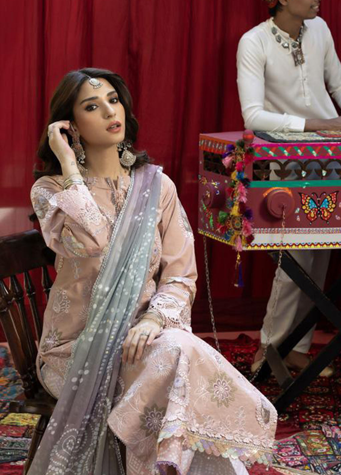 Bandhani By Al Zohaib Chikankari Lawn Suits Unstitched 3 Piece - AZ26BCL BTJ-26-02 Bandhani By Al Zohaib Chikankari Lawn Suits Unstitched 3 Piece - AZ26BCL BTJ-26-02
