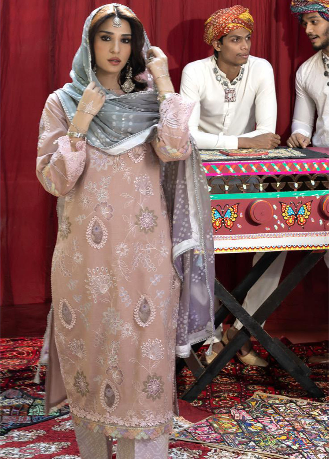 Bandhani By Al Zohaib Chikankari Lawn Suits Unstitched 3 Piece - AZ26BCL BTJ-26-02 Bandhani By Al Zohaib Chikankari Lawn Suits Unstitched 3 Piece - AZ26BCL BTJ-26-02