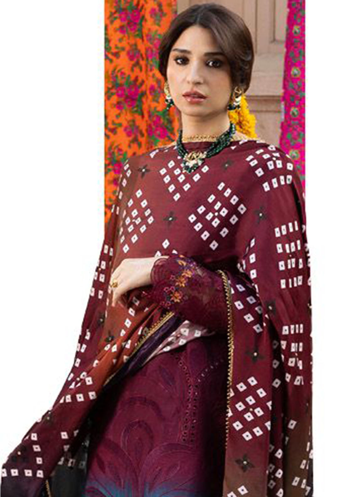 Bandhani By Al Zohaib Chikankari Lawn Suits Unstitched 3 Piece - AZ26BCL BTJ-26-03 Bandhani By Al Zohaib Chikankari Lawn Suits Unstitched 3 Piece - AZ26BCL BTJ-26-03