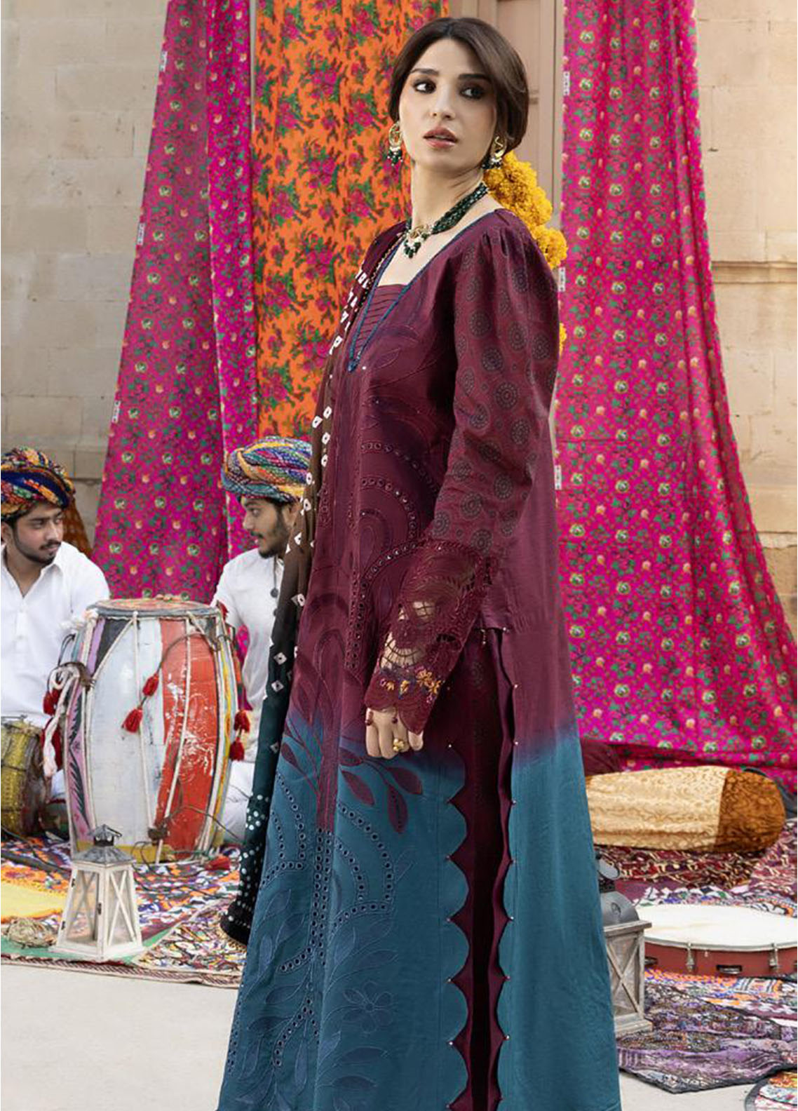 Bandhani By Al Zohaib Chikankari Lawn Suits Unstitched 3 Piece - AZ26BCL BTJ-26-03 Bandhani By Al Zohaib Chikankari Lawn Suits Unstitched 3 Piece - AZ26BCL BTJ-26-03